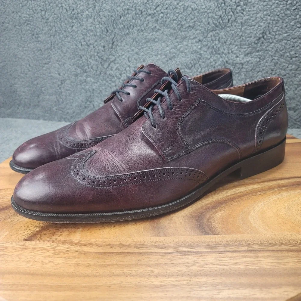 Johnston & Murphy‎ Oxford Shoes Brown Leather Men's Size 13 M Dress 59-1074